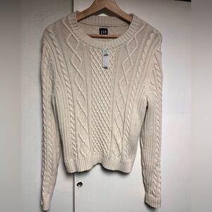 Gap cable knit sweater size L